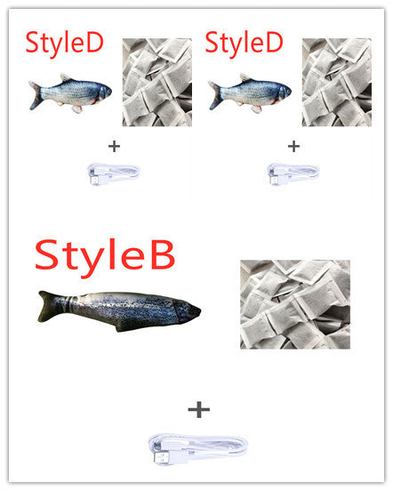 Jouet poisson électrique simulant un poisson bondissant
