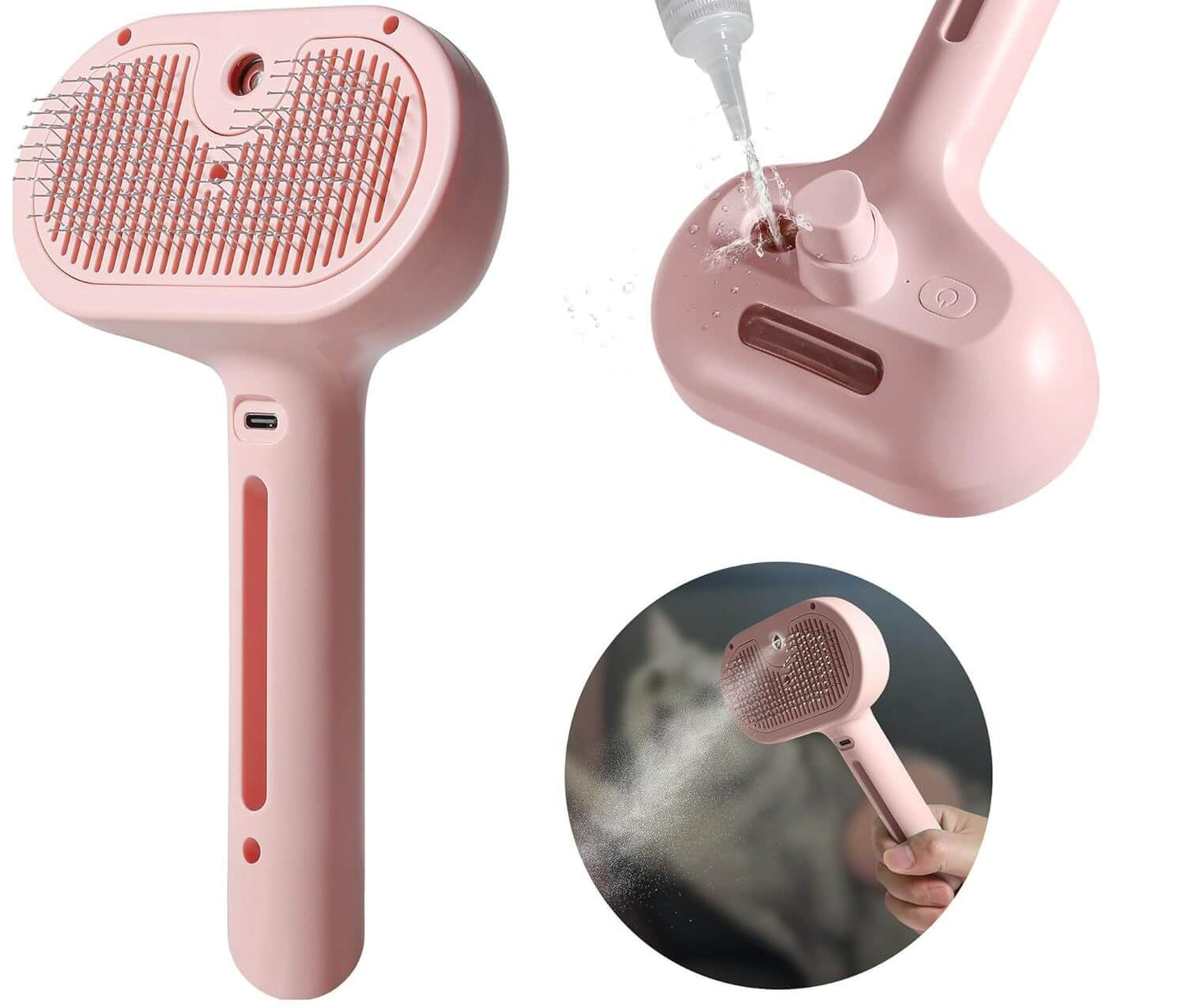 Brosse démêlante Atoutsteam™. La brosse vapeur pour chat exigeant