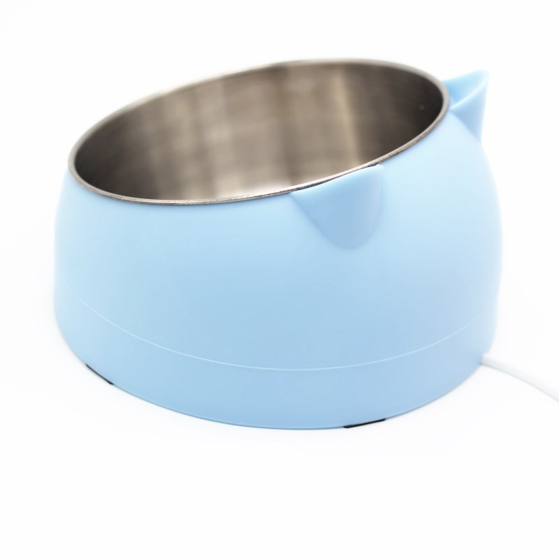 Gamelle ergonomique pour chat, bol incliné et surélevé anti fatigue cervicale