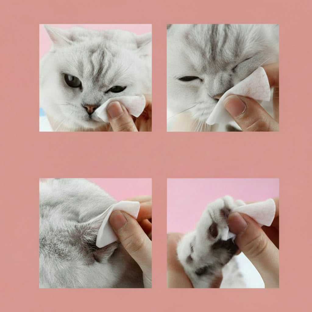 Lingettes nettoyantes  pour les yeux des animaux – 120 pièces