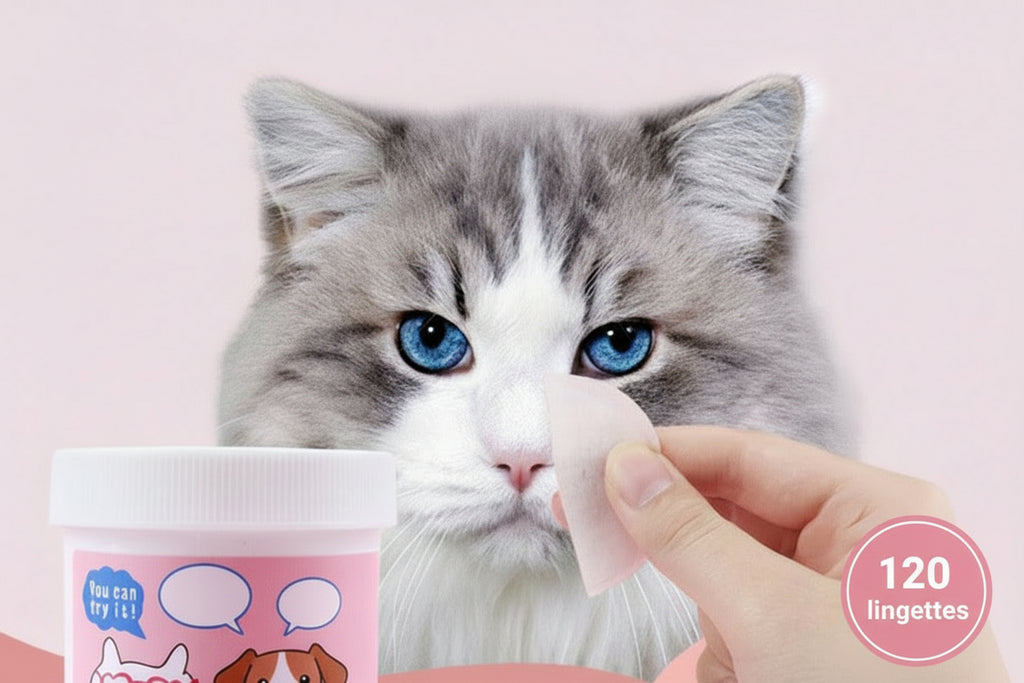 Lingettes nettoyantes  pour les yeux des animaux – 120 pièces