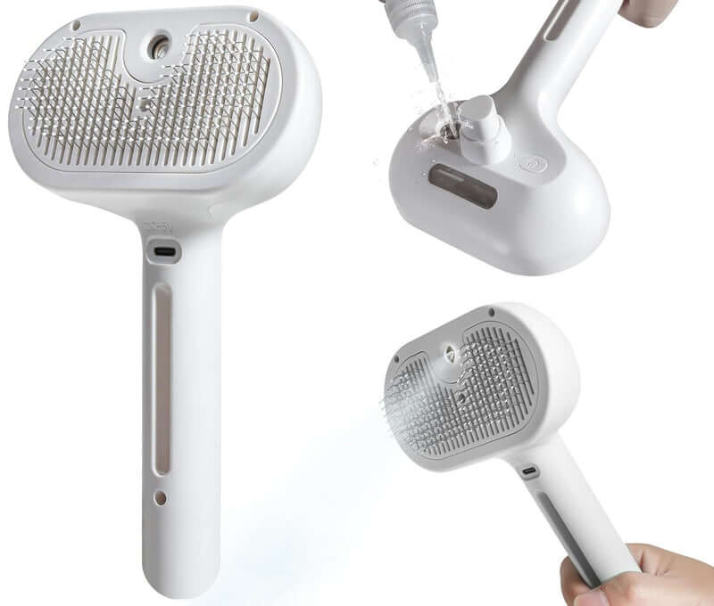 Brosse démêlante Atoutsteam™. La brosse vapeur pour chat exigeant