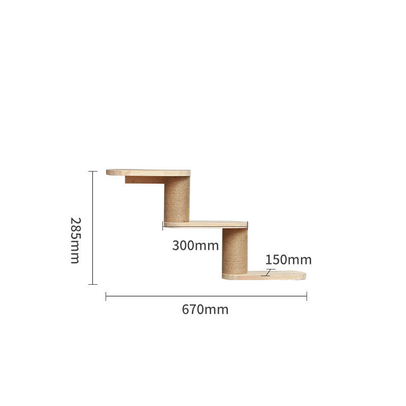 Mur d’Escalade Modulable pour Chat – Éléments en Bois à Composer