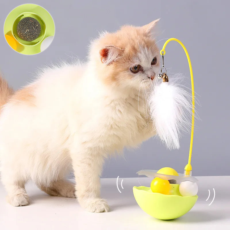 Jouet Interactif 3‑en‑1 pour Chat – Culbuto