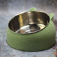 Gamelle ergonomique pour chat, bol incliné et surélevé anti fatigue cervicale