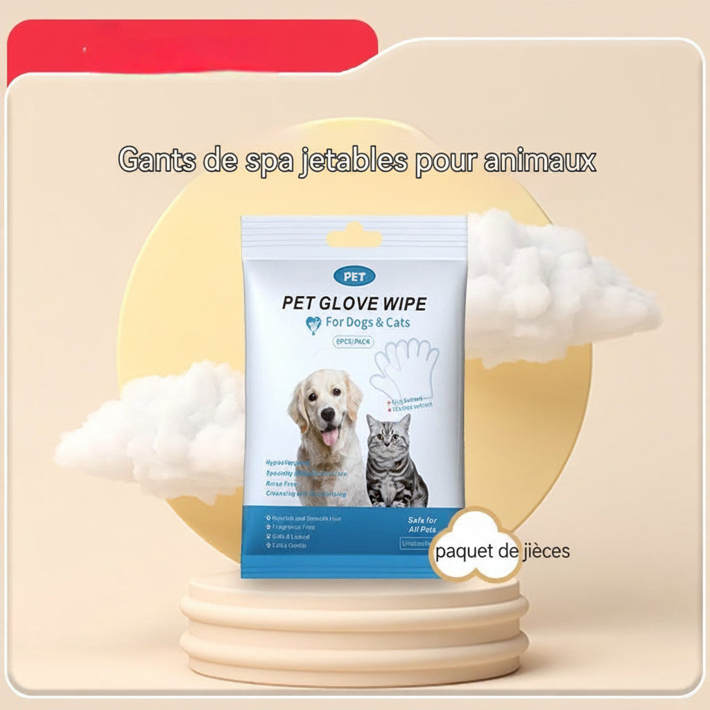Gants PureClean – Toilettage à Sec Chats