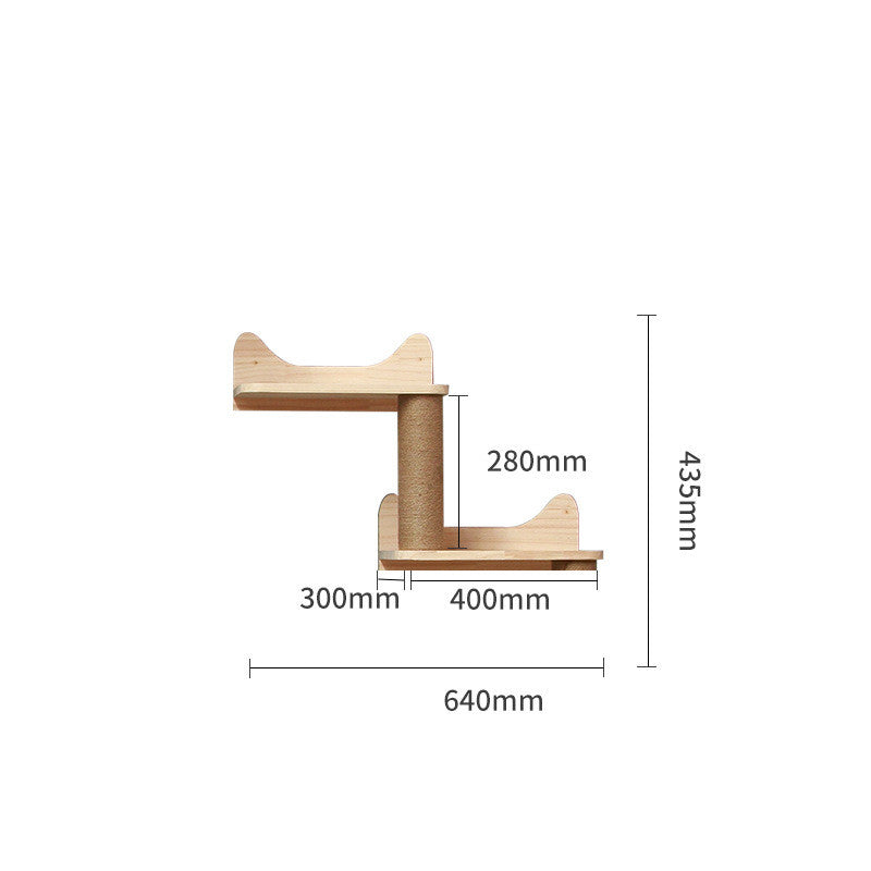 Mur d’Escalade Modulable pour Chat – Éléments en Bois à Composer