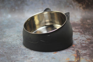Gamelle ergonomique pour chat - Bol incliné et surélevé anti fatigue cervicale