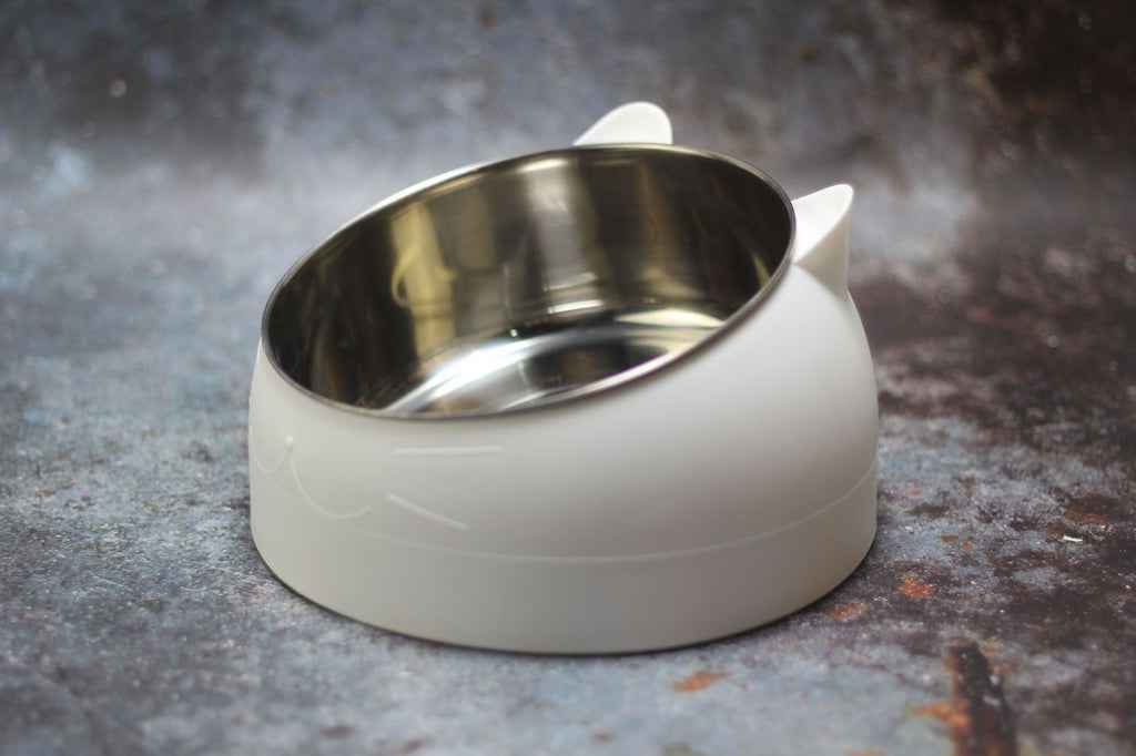 Gamelle ergonomique pour chat - Bol incliné et surélevé anti fatigue cervicale