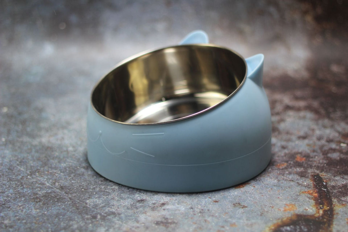 Gamelle ergonomique pour chat - Bol incliné et surélevé anti fatigue cervicale