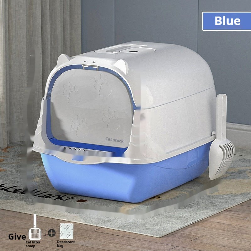 Bac à litière fermé XXL – Hygiène, confort et design intelligent