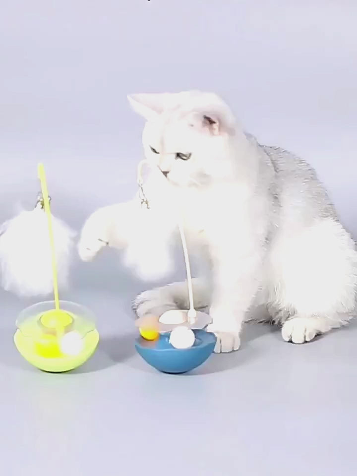 Jouet Interactif 3‑en‑1 pour Chat – Culbuto